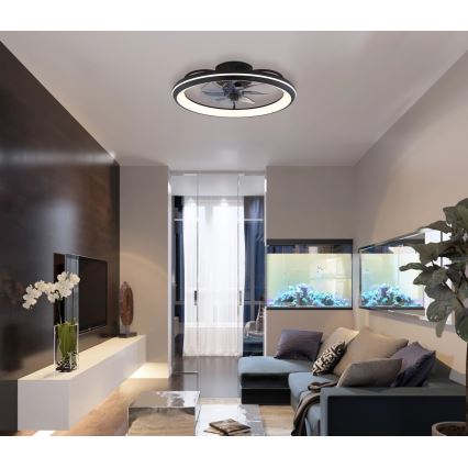 Globo - LED Stmívatelný stropní ventilátor LED/40W/230V 3000-6500K + dálkové ovládání