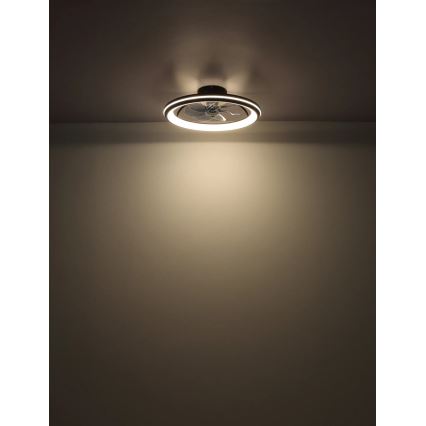 Globo - LED Stmívatelný stropní ventilátor LED/40W/230V 3000-6500K + dálkové ovládání