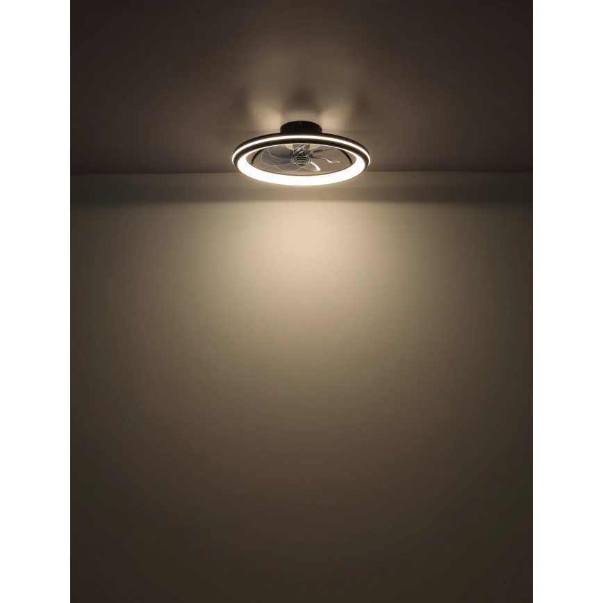 Globo - LED Stmívatelný stropní ventilátor LED/40W/230V 3000-6500K + dálkové ovládání