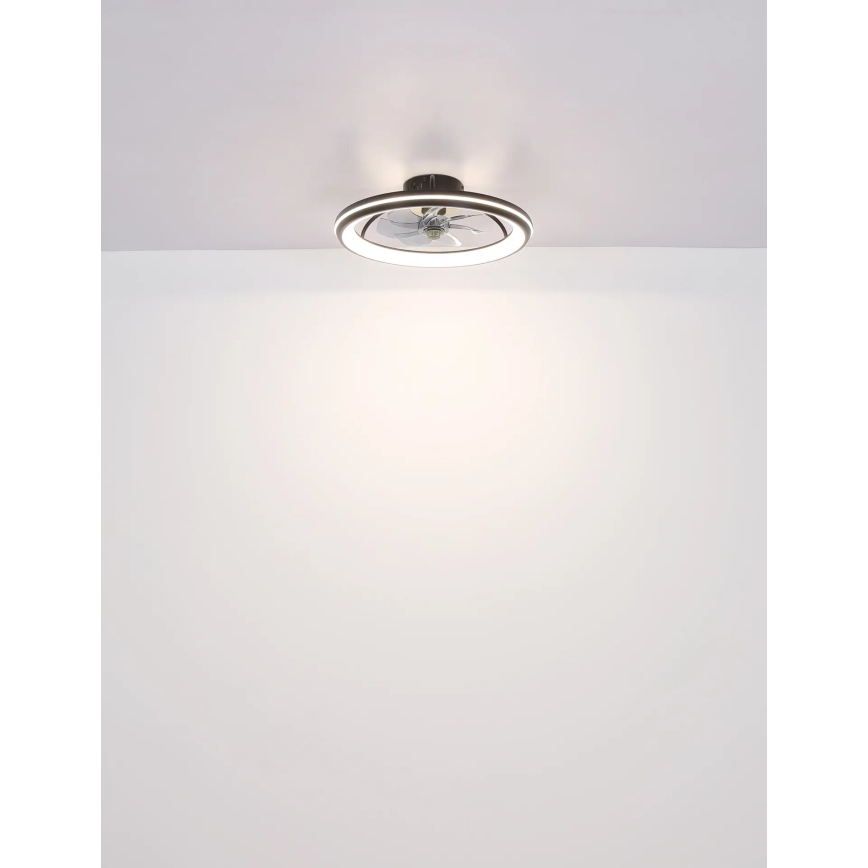 Globo - LED Stmívatelný stropní ventilátor LED/40W/230V 3000-6500K + dálkové ovládání