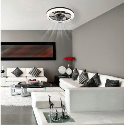 Globo - LED Stmívatelný stropní ventilátor LED/30W/230V 2700-6000K + dálkové ovládání