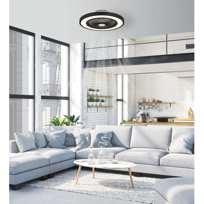 Globo - LED Stmívatelný stropní ventilátor LED/45W/230V 3000-6500K + dálkové ovládání
