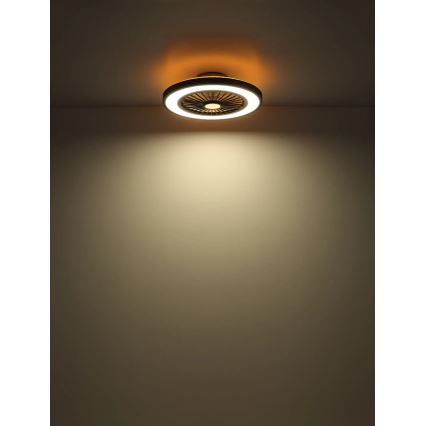 Globo - LED Stmívatelný stropní ventilátor LED/45W/230V 3000-6500K + dálkové ovládání
