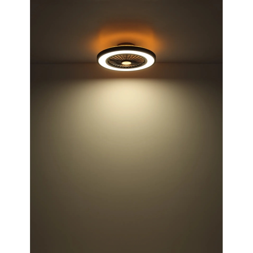 Globo - LED Stmívatelný stropní ventilátor LED/45W/230V 3000-6500K + dálkové ovládání