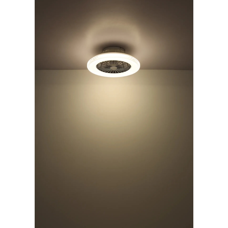 Globo - LED Stmívatelný stropní ventilátor LED/40W/230V 3000-6500K + dálkové ovládání