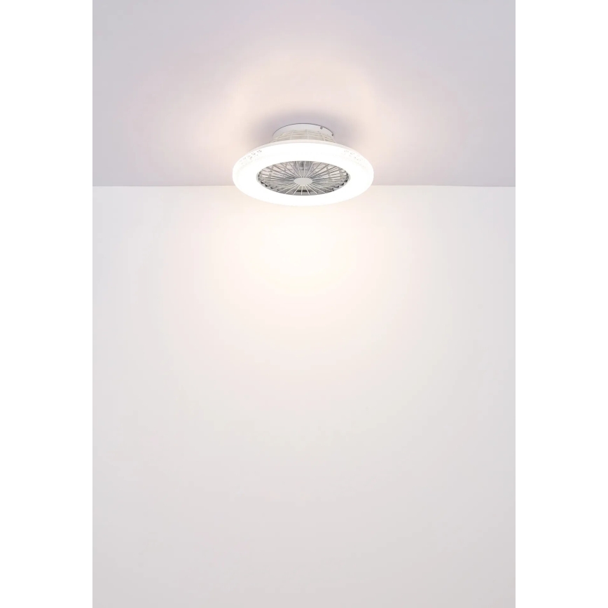 Globo - LED Stmívatelný stropní ventilátor LED/40W/230V 3000-6500K + dálkové ovládání