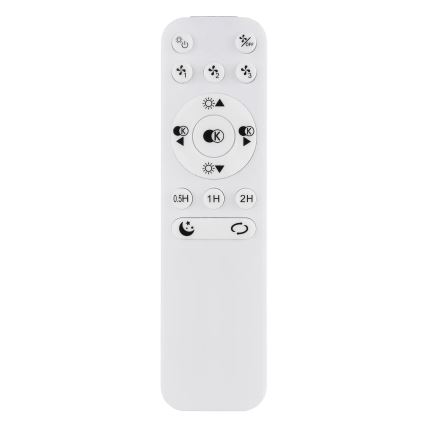 Globo - LED Stmívatelný stropní ventilátor LED/40W/230V 3000-6500K + dálkové ovládání