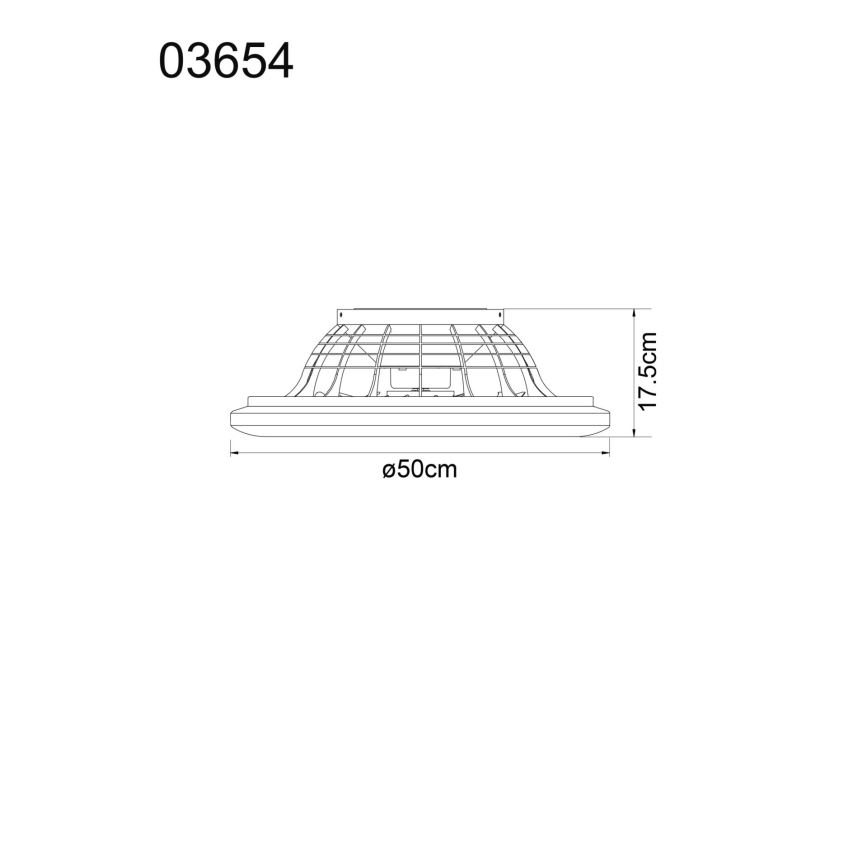 Globo - LED Stmívatelný stropní ventilátor LED/40W/230V 3000-6500K + dálkové ovládání
