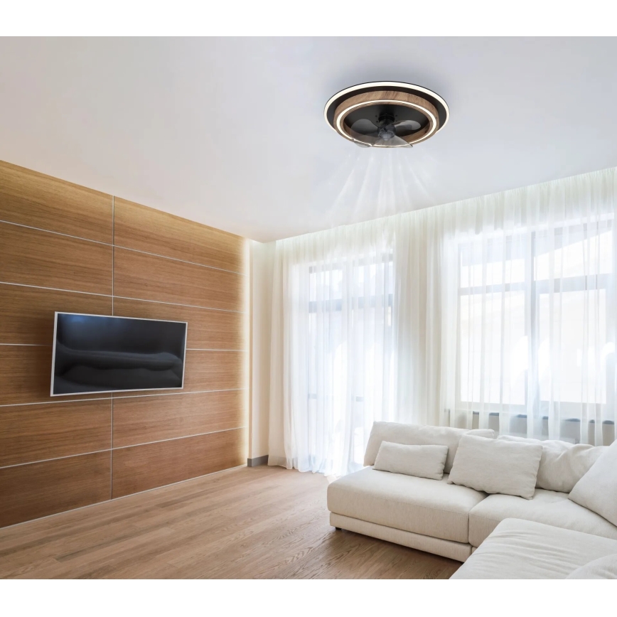 Globo - LED Stmívatelný stropní ventilátor LED/32W/230V 2700-6500K + dálkové ovládání