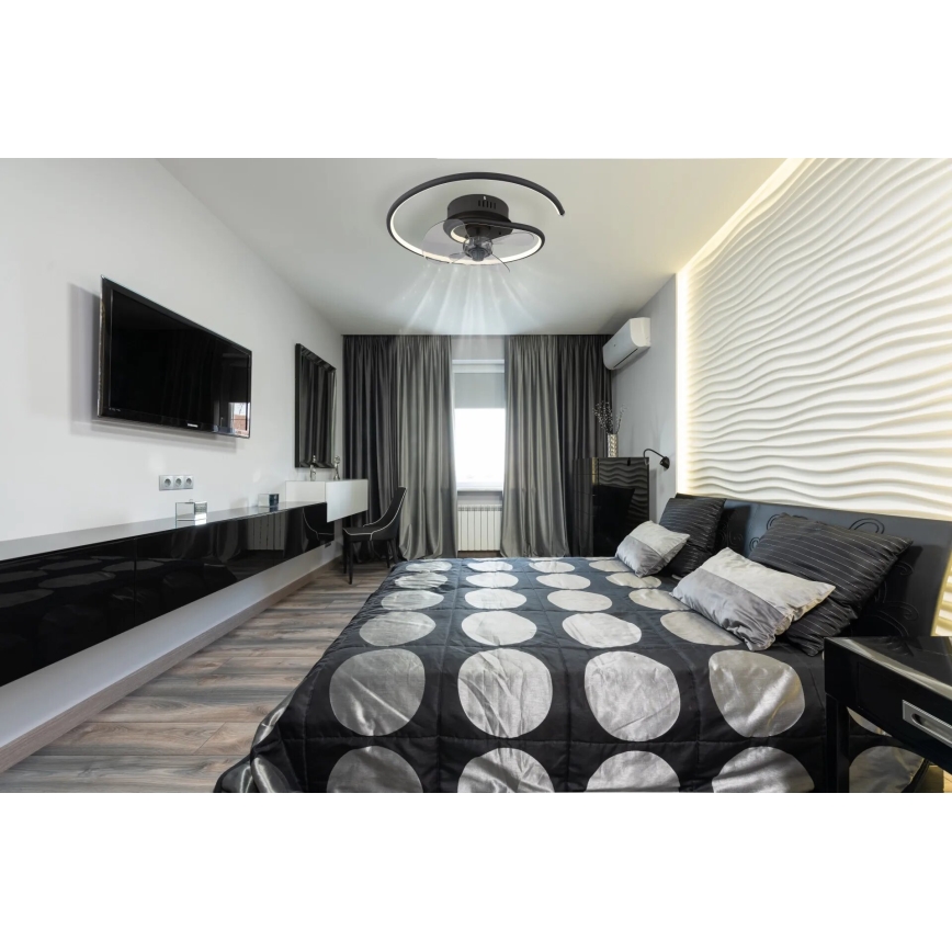 Globo - LED Stmívatelný stropní ventilátor LED/30W/230V 2700-6500K + dálkové ovládání