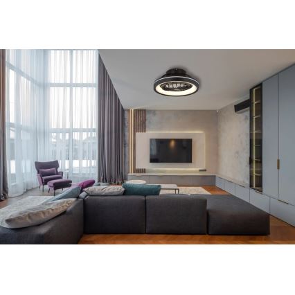 Globo - LED RGB Stmívatelný stropní ventilátor LED/40W/230V 2700-6500K + dálkové ovládání