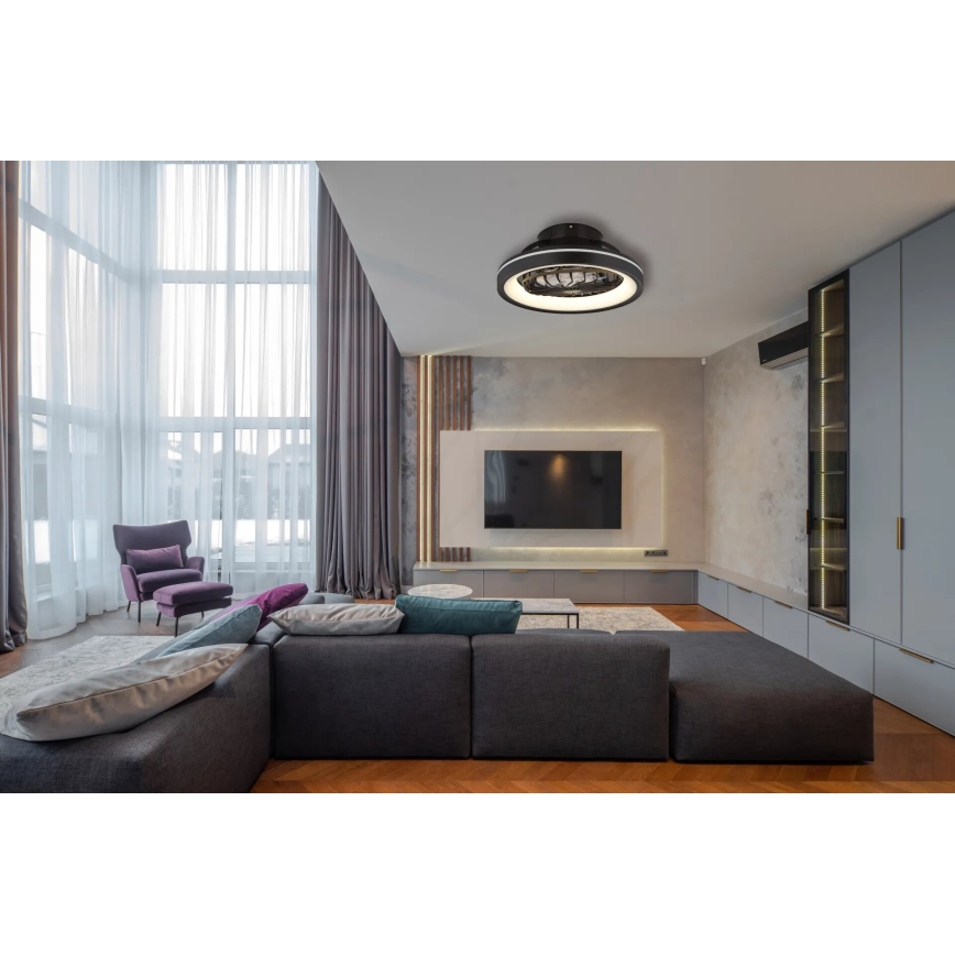 Globo - LED RGB Stmívatelný stropní ventilátor LED/40W/230V 2700-6500K + dálkové ovládání