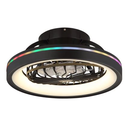 Globo - LED RGB Stmívatelný stropní ventilátor LED/40W/230V 2700-6500K + dálkové ovládání