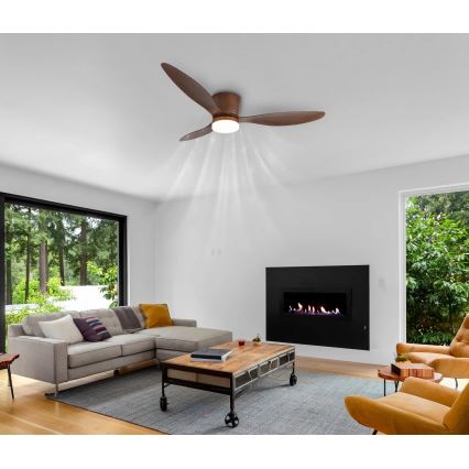Globo - LED Stmívatelný stropní ventilátor LED/20W/230V 3000-6500K + dálkové ovládání