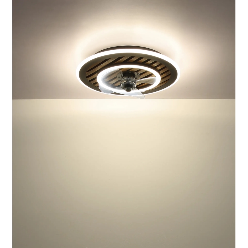 Globo - LED Stmívatelný stropní ventilátor LED/36W/230V 2700-6000K černá + dálkové ovládání