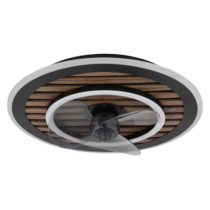 Globo - LED Stmívatelný stropní ventilátor LED/36W/230V 2700-6000K černá + dálkové ovládání