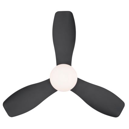 Globo - Stmívatelný stropní ventilátor LED/15W/230V 2700-6500K černá + dálkové ovládání
