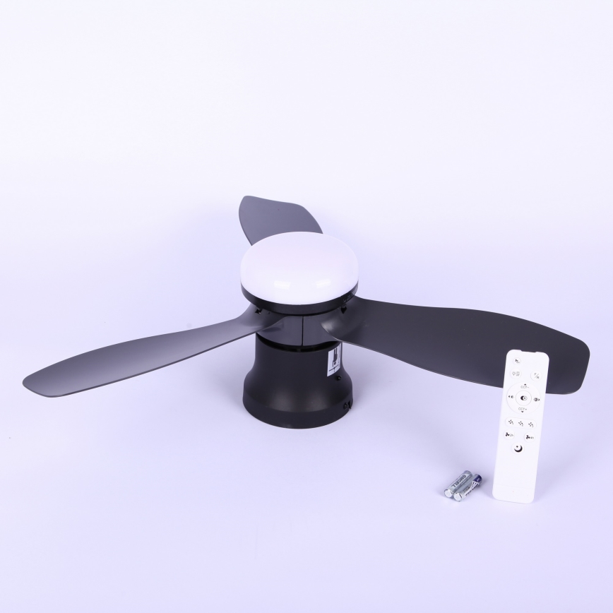 Globo - Stmívatelný stropní ventilátor LED/15W/230V 2700-6500K černá + dálkové ovládání