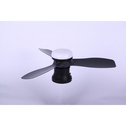 Globo - Stmívatelný stropní ventilátor LED/15W/230V 2700-6500K černá + dálkové ovládání