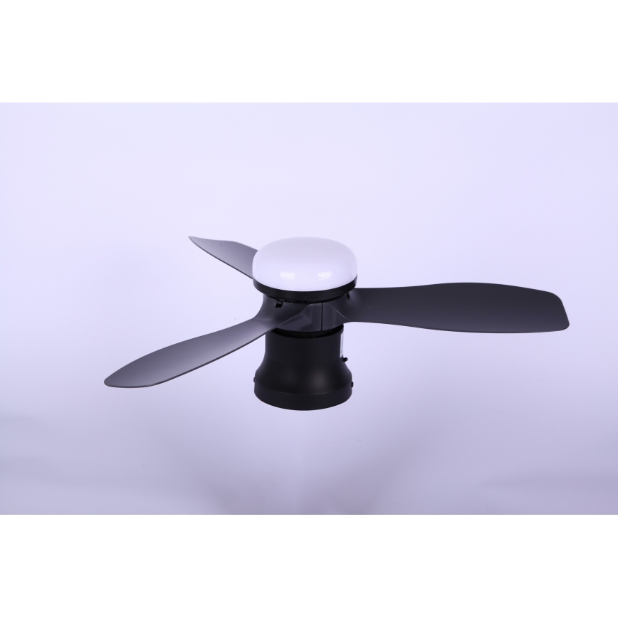 Globo - Stmívatelný stropní ventilátor LED/15W/230V 2700-6500K černá + dálkové ovládání