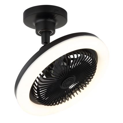 Globo - LED Stmívatelný stropní ventilátor LED/20W/230V 3000-6500K černá + dálkové ovládání