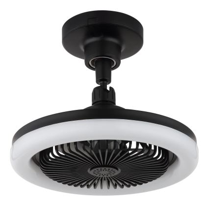 Globo - LED Stmívatelný stropní ventilátor LED/20W/230V 3000-6500K černá + dálkové ovládání