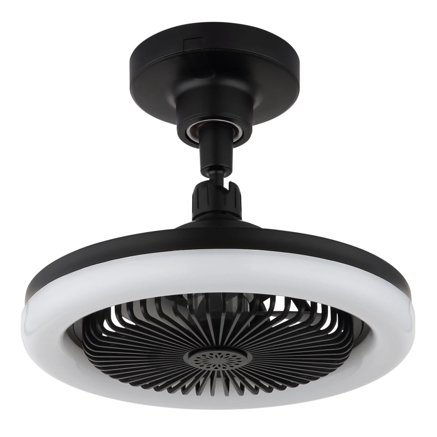 Globo - LED Stmívatelný stropní ventilátor LED/20W/230V 3000-6500K černá + dálkové ovládání