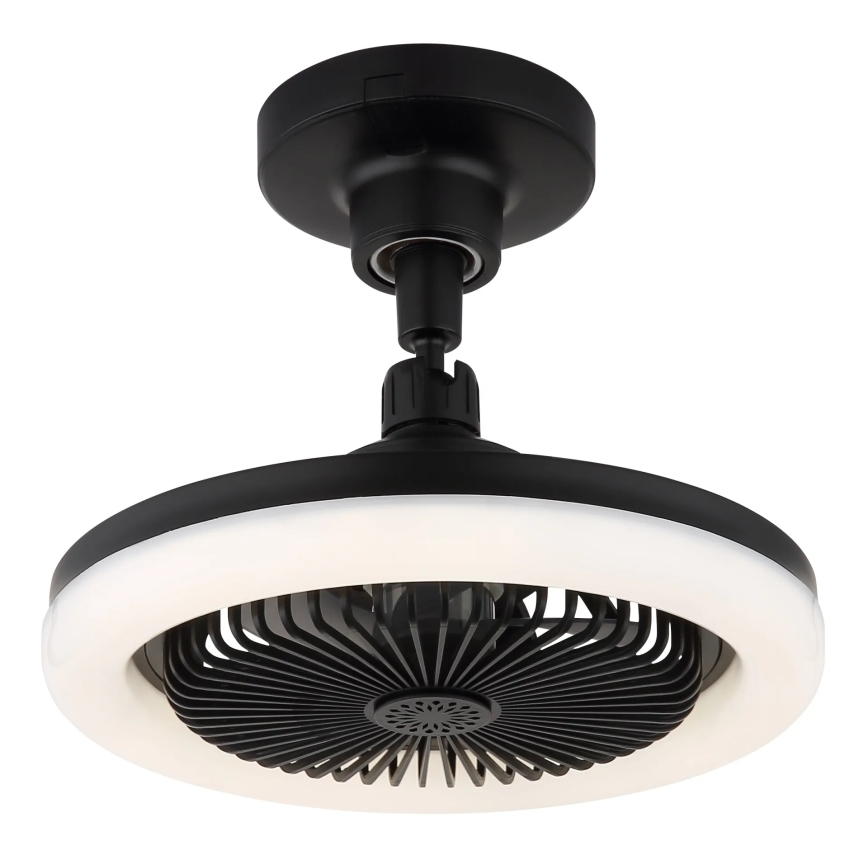 Globo - LED Stmívatelný stropní ventilátor LED/20W/230V 3000-6500K černá + dálkové ovládání