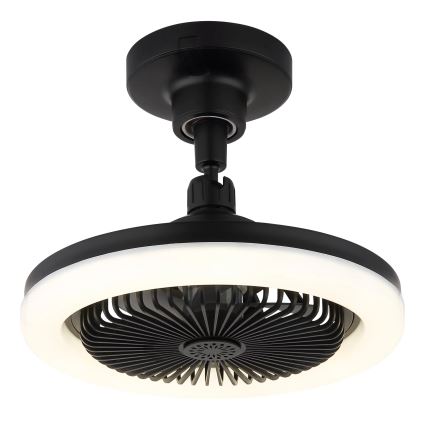 Globo - LED Stmívatelný stropní ventilátor LED/20W/230V 3000-6500K černá + dálkové ovládání