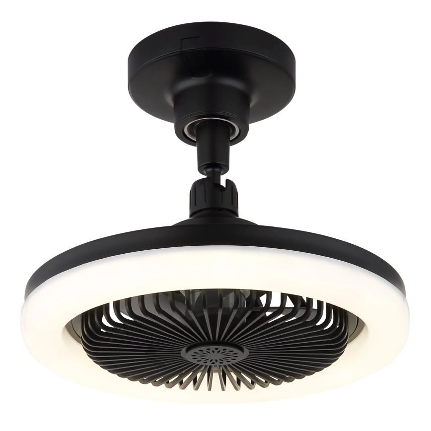 Globo - LED Stmívatelný stropní ventilátor LED/20W/230V 3000-6500K černá + dálkové ovládání