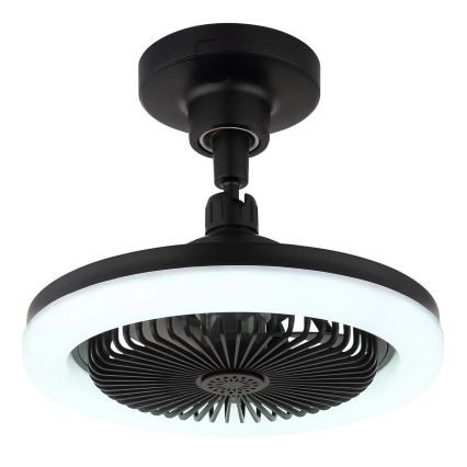 Globo - LED Stmívatelný stropní ventilátor LED/20W/230V 3000-6500K černá + dálkové ovládání