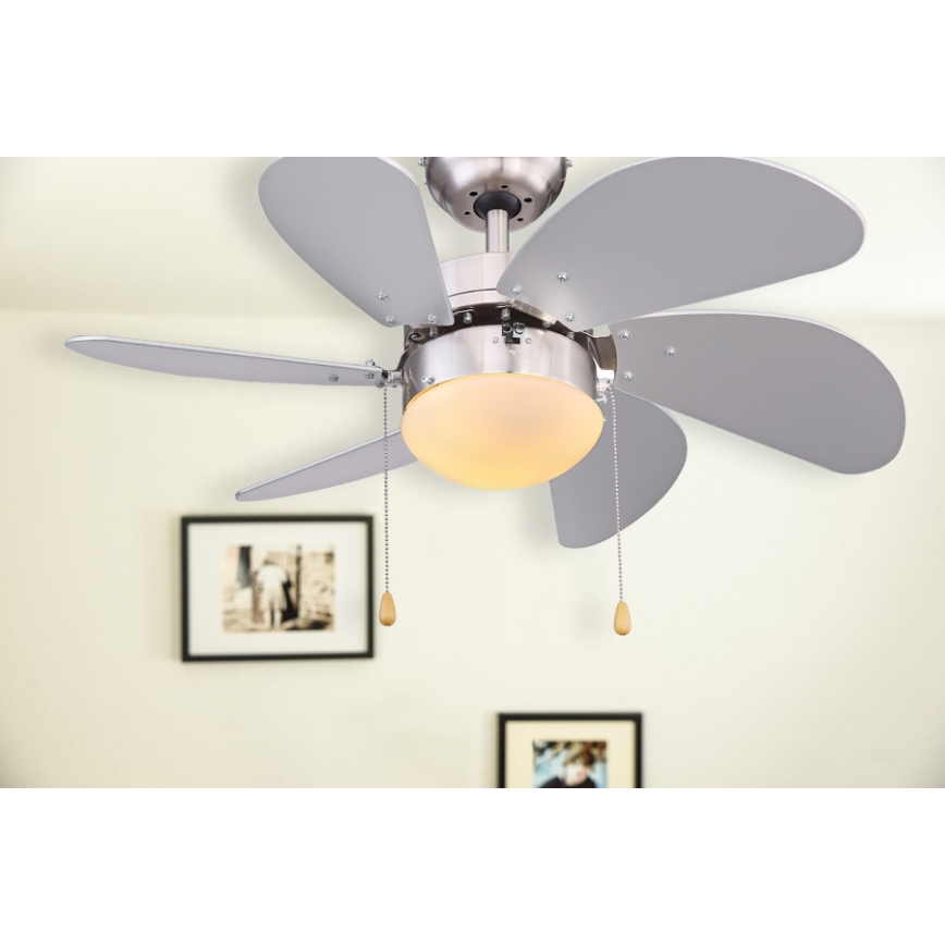 Globo - Stropní ventilátor 1xE14/60W/230V