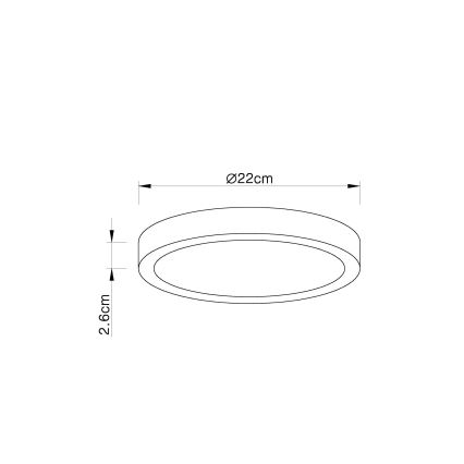 Globo - LED Stmívatelné stropní svítidlo LED/28W/230V