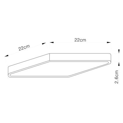 Globo - LED Stmívatelné stropní svítidlo LED/28W/230V