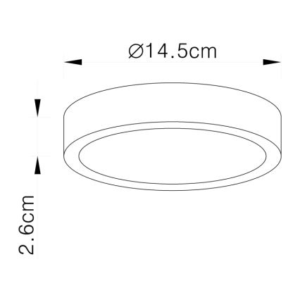 Globo 12366-15 - LED Stropní svítidlo VITOS LED/15W/230V