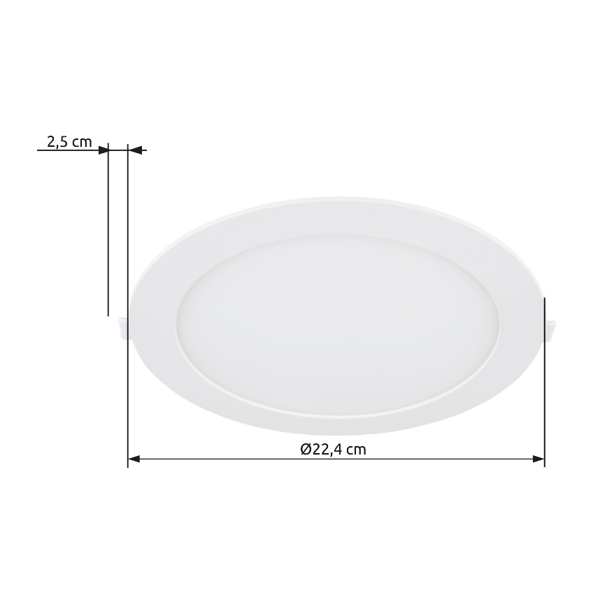 Globo - LED Podhledové svítidlo LED/18W/230V 4000K pr. 22,4 cm