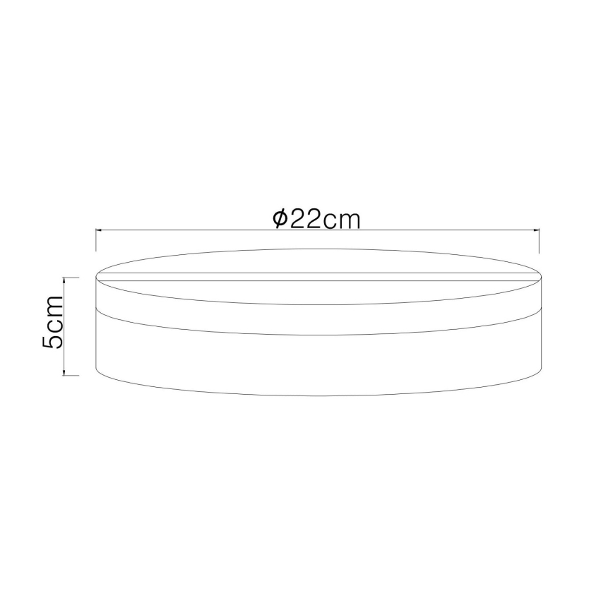 Globo - LED Stropní svítidlo LED/12W/230V 4000K pr. 22 cm černá