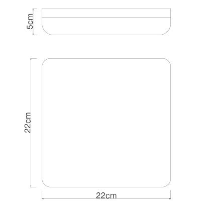 Globo - LED Stropní svítidlo LED/12W/230V 4000K 22x22 cm bílá