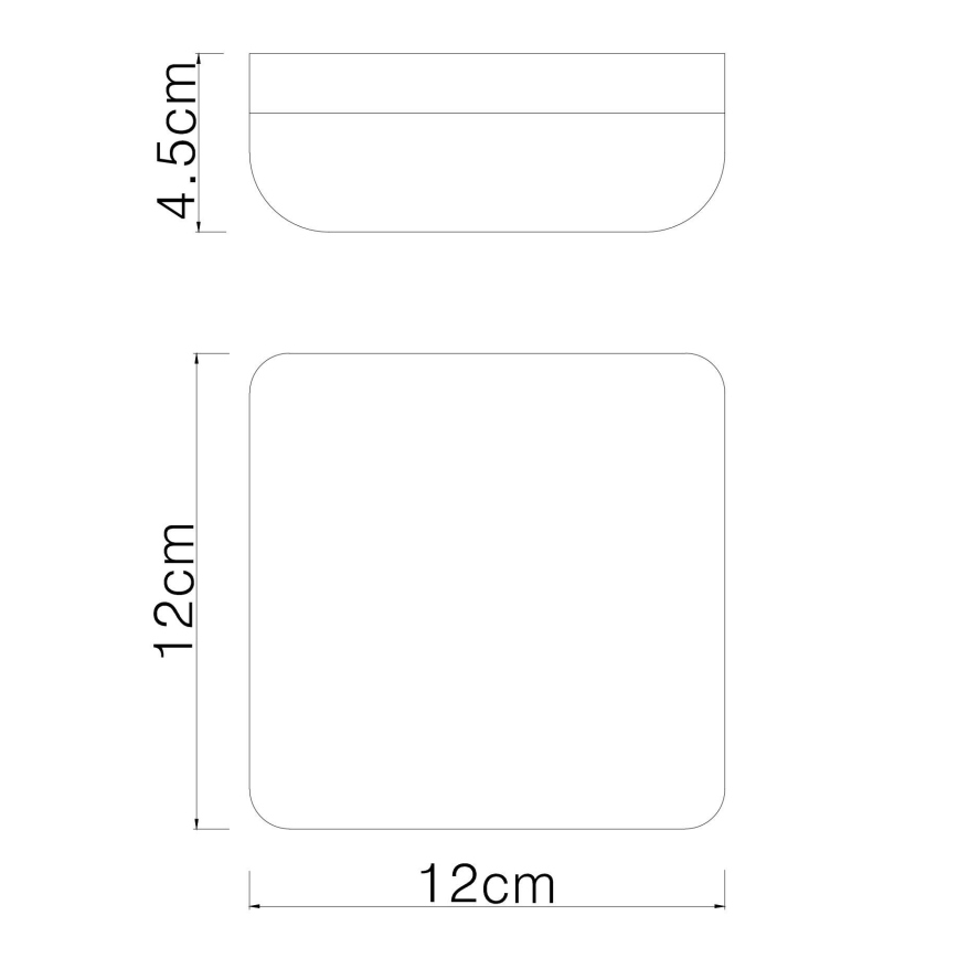 Globo - LED Stropní svítidlo LED/8W/230V 4000K 12x12 cm černá