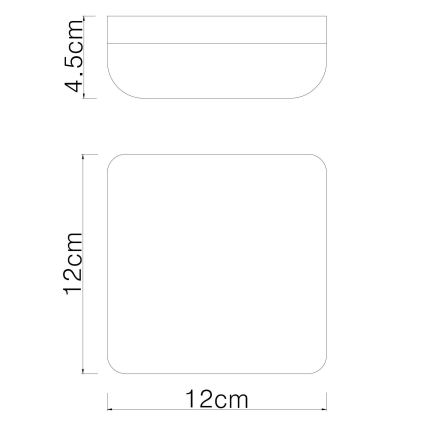 Globo - LED Stropní svítidlo LED/8W/230V 4000K 12x12 cm bílá