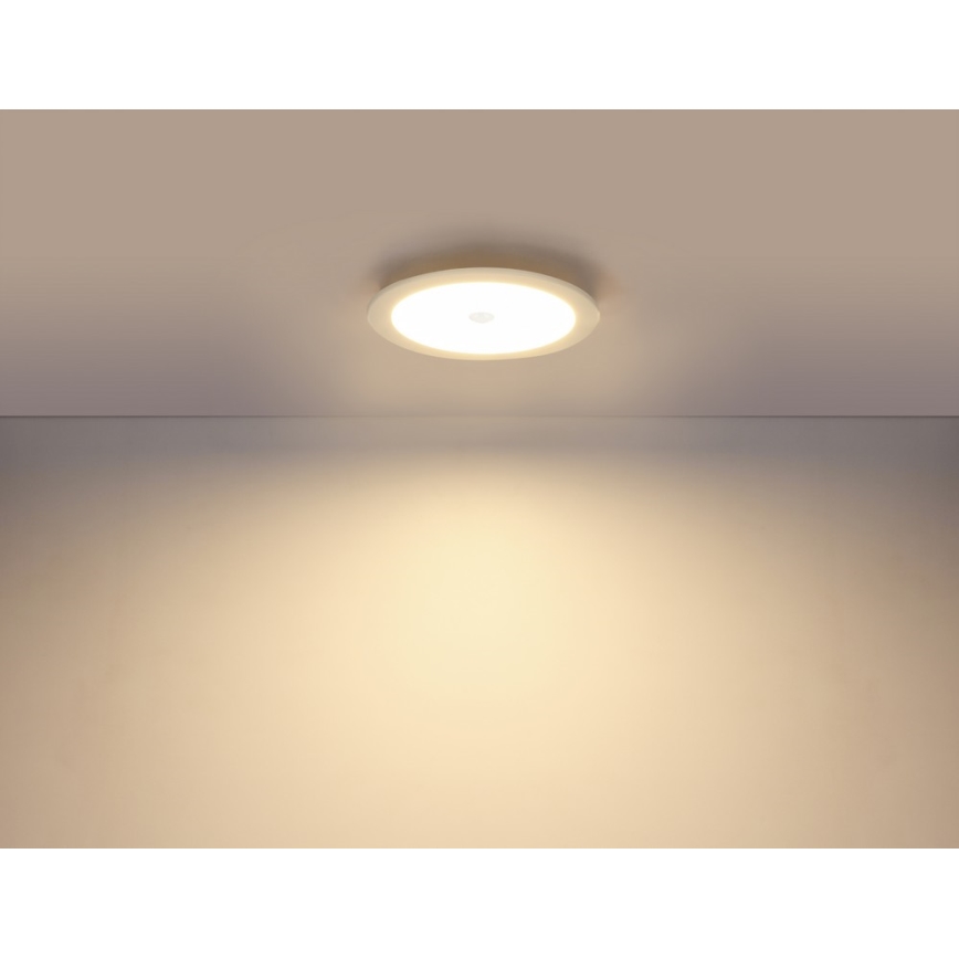 GLOBO 12392-18S - LED Koupelnové podhledové svítidlo se senzorem POLLY 1xLED/18W IP44