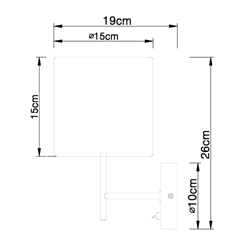 Globo - Nástěnné svítidlo 1xE14/40W/230V