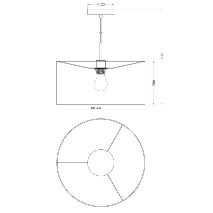 Globo - Lustr 1xE27/60W/230V