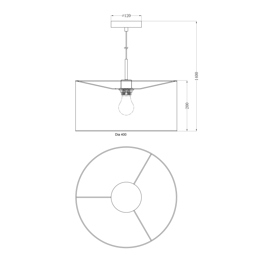 Globo - Lustr 1xE27/60W/230V
