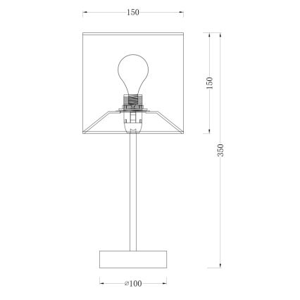 Globo 15188T - Stolní lampa AMY I 1xE14/40W/230V