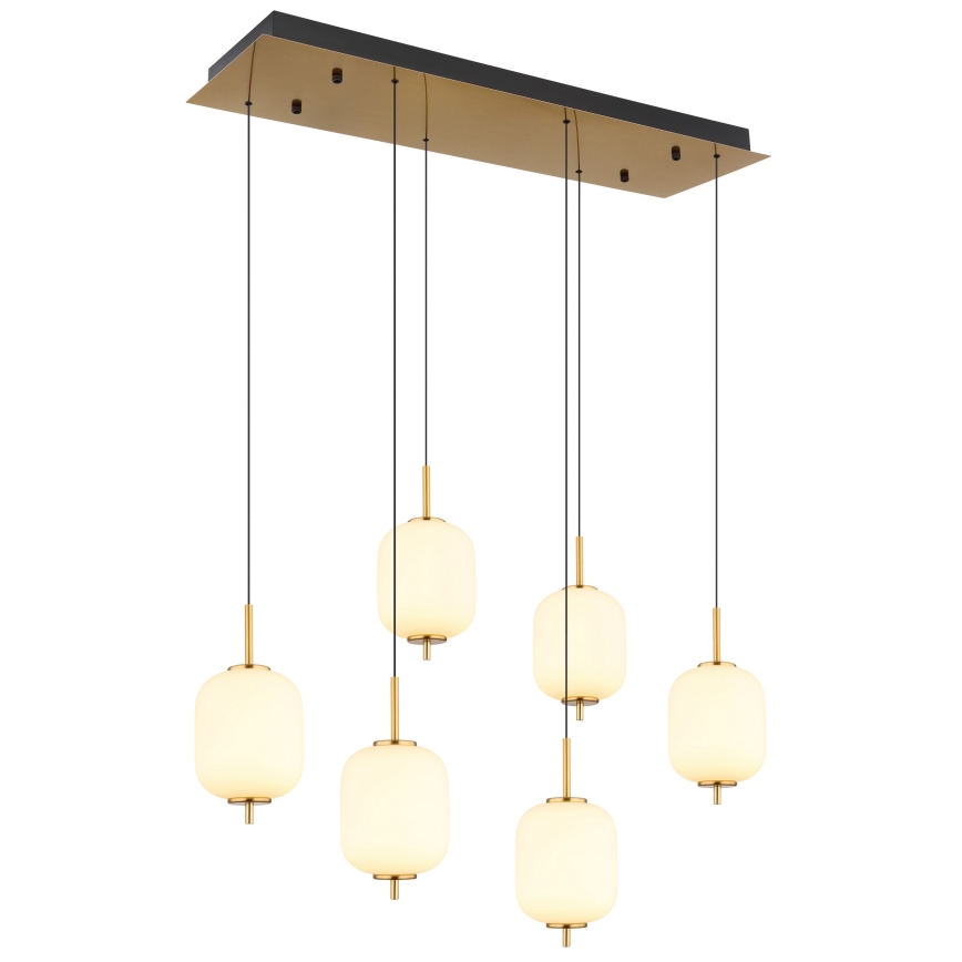 Globo - LED Lustr na lanku 6xLED/6,7W/230V