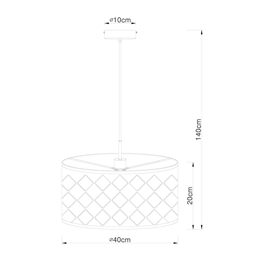 Globo - Lustr na lanku 1xE27/60W/230V