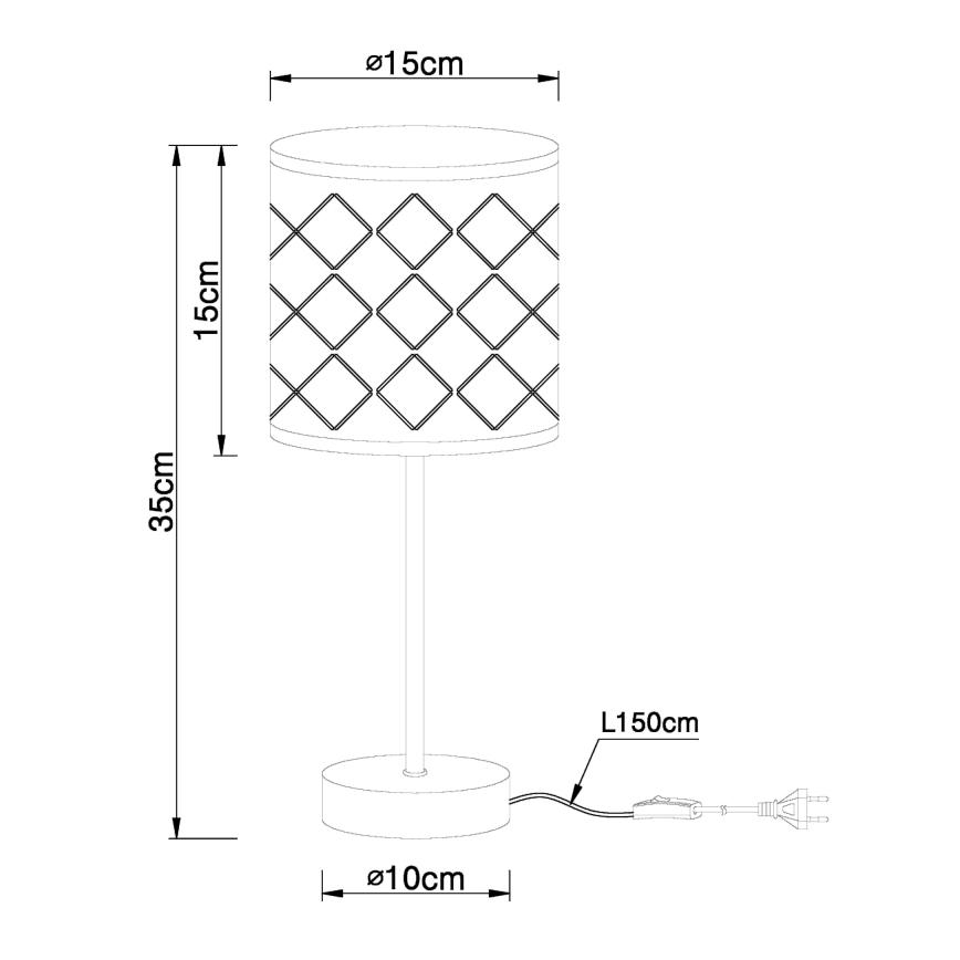 Globo - Stolní lampa 1xE14/40W/230V