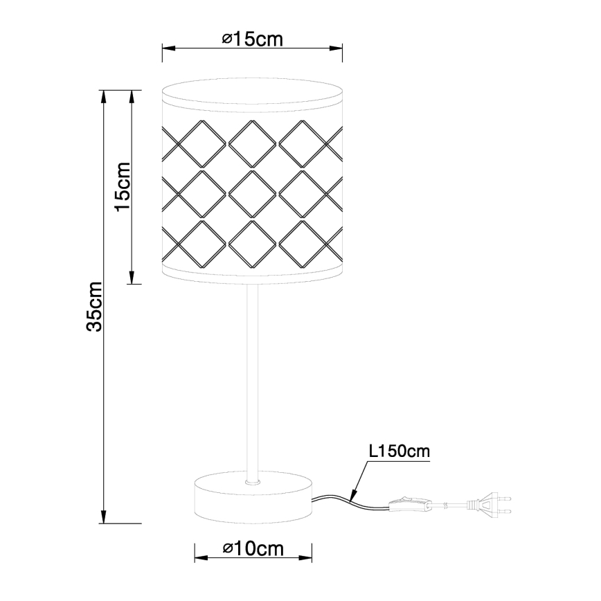 Globo - Stolní lampa 1xE14/40W/230V