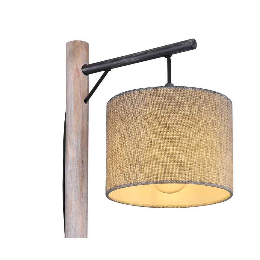 Globo - Stolní lampa 1xE27/40W/230V borovice